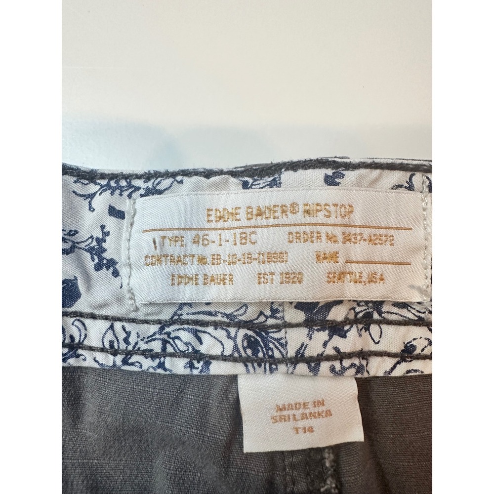 Eddie Bauer Ripstop Pants Womens 14T Grey Good Utility Gorpcore 22307912 - Picture 8 of 11